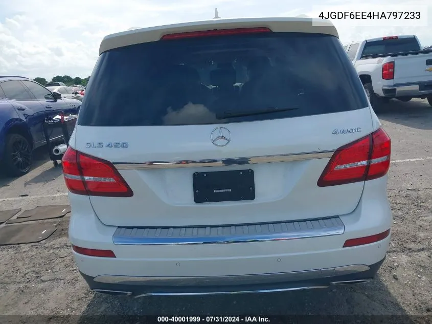 2017 Mercedes-Benz Gls 450 4Matic VIN: 4JGDF6EE4HA797233 Lot: 40001999