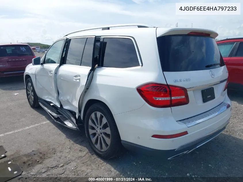 2017 Mercedes-Benz Gls 450 4Matic VIN: 4JGDF6EE4HA797233 Lot: 40001999