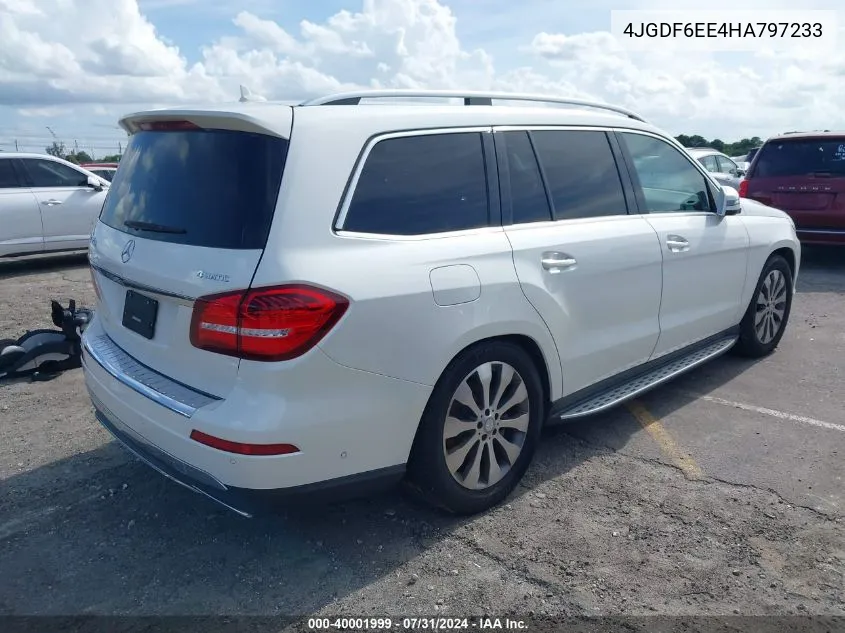 2017 Mercedes-Benz Gls 450 4Matic VIN: 4JGDF6EE4HA797233 Lot: 40001999