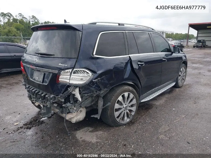 2017 Mercedes-Benz Gls 450 4Matic VIN: 4JGDF6EE6HA977779 Lot: 40182546