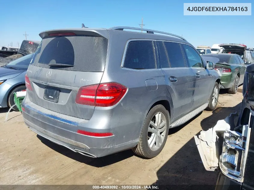 2017 Mercedes-Benz Gls 450 4Matic VIN: 4JGDF6EEXHA784163 Lot: 40493092