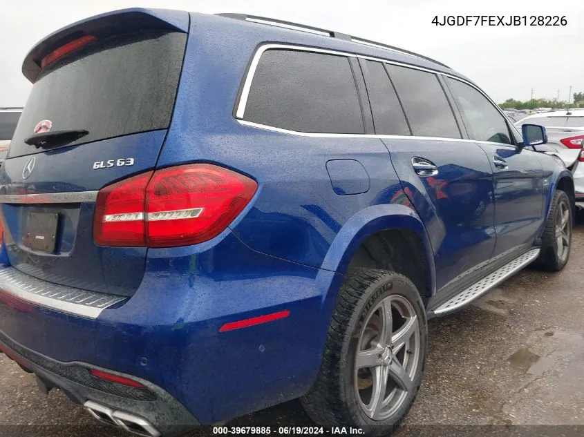 2018 Mercedes-Benz Amg Gls 63 4Matic VIN: 4JGDF7FEXJB128226 Lot: 39679885