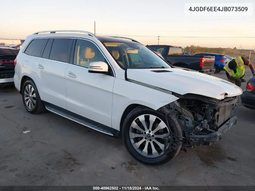 4JGDF6EE4JB073509 2018 Mercedes-Benz Gls 450 4Matic