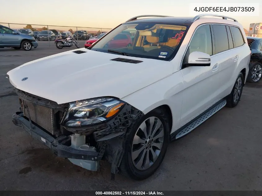 4JGDF6EE4JB073509 2018 Mercedes-Benz Gls 450 4Matic