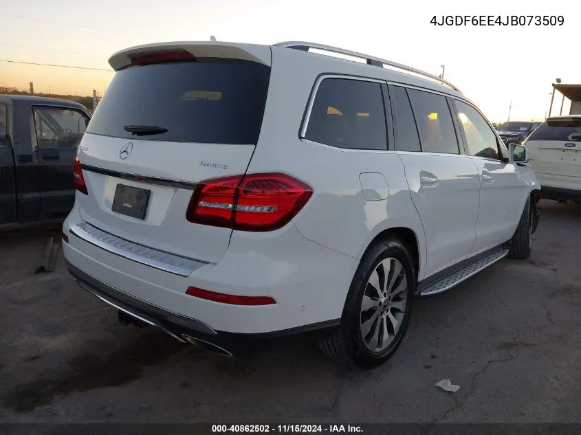 4JGDF6EE4JB073509 2018 Mercedes-Benz Gls 450 4Matic