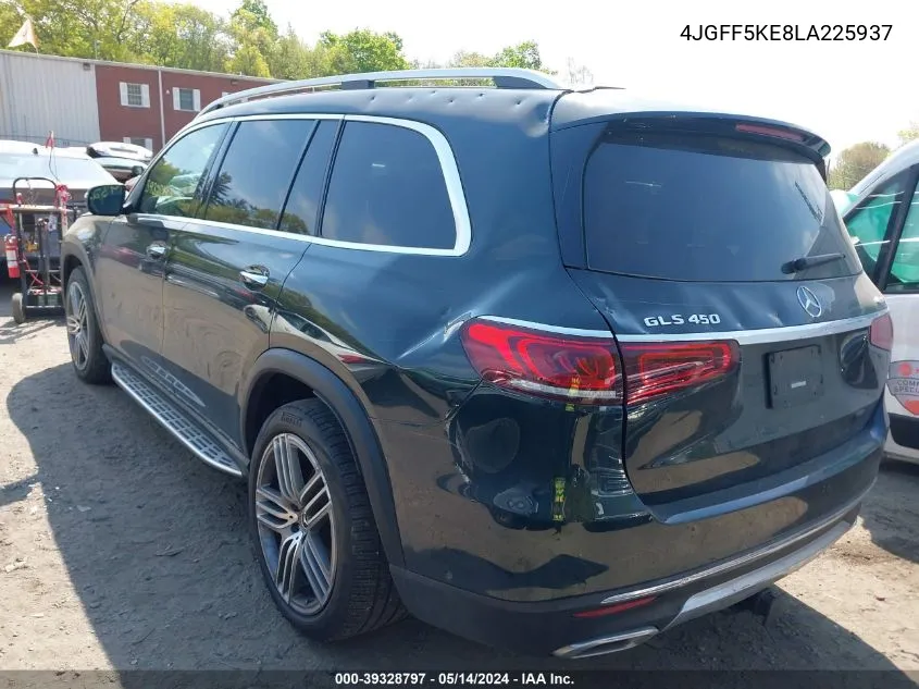 2020 Mercedes-Benz Gls 450 4Matic VIN: 4JGFF5KE8LA225937 Lot: 39328797