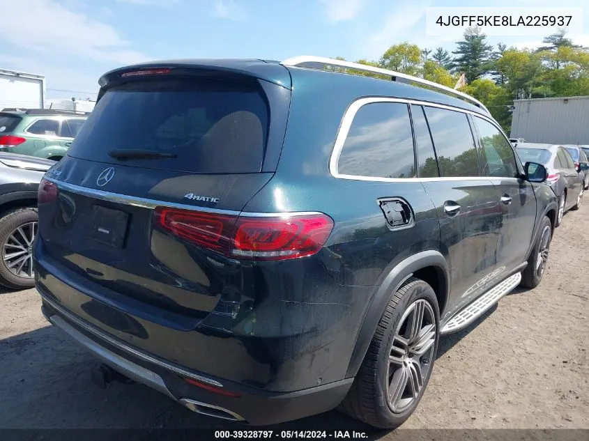 2020 Mercedes-Benz Gls 450 4Matic VIN: 4JGFF5KE8LA225937 Lot: 39328797