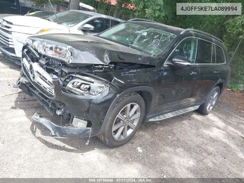 2020 Mercedes-Benz Gls 450 4Matic VIN: 4JGFF5KE7LA089994 Lot: 39796848