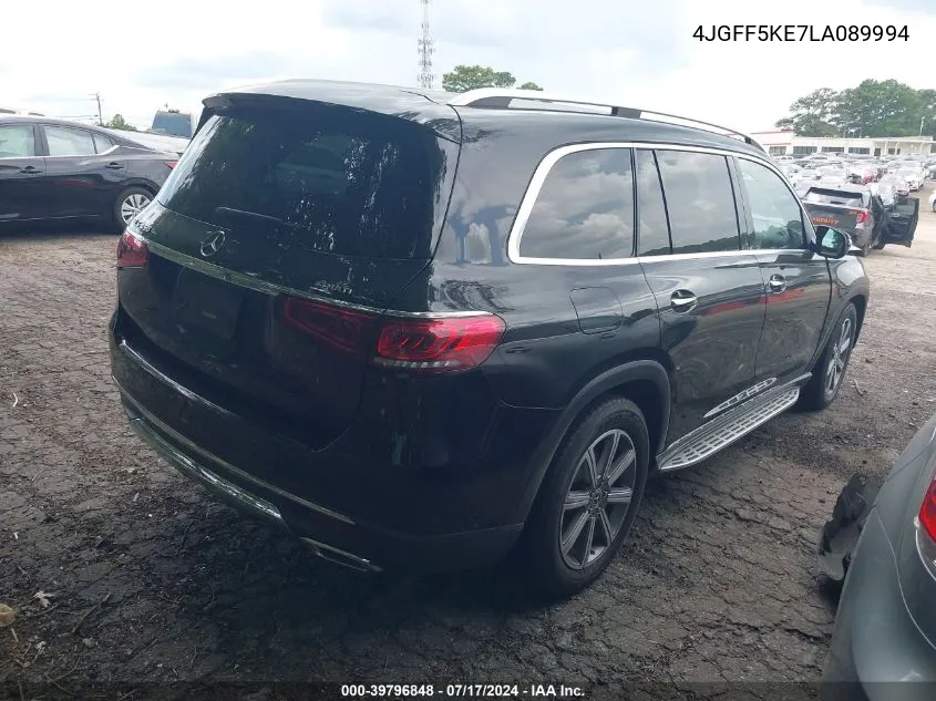 2020 Mercedes-Benz Gls 450 4Matic VIN: 4JGFF5KE7LA089994 Lot: 39796848