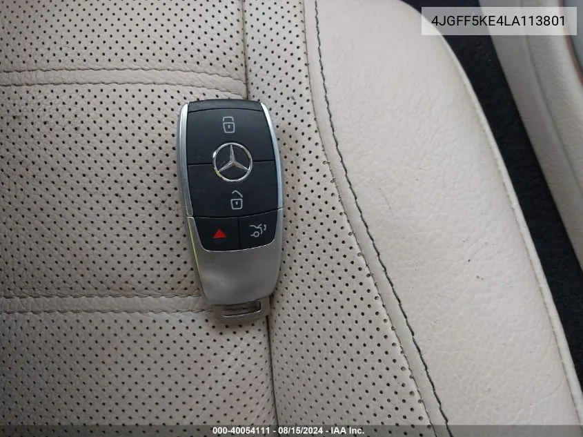 2020 Mercedes-Benz Gls 450 4Matic VIN: 4JGFF5KE4LA113801 Lot: 40054111