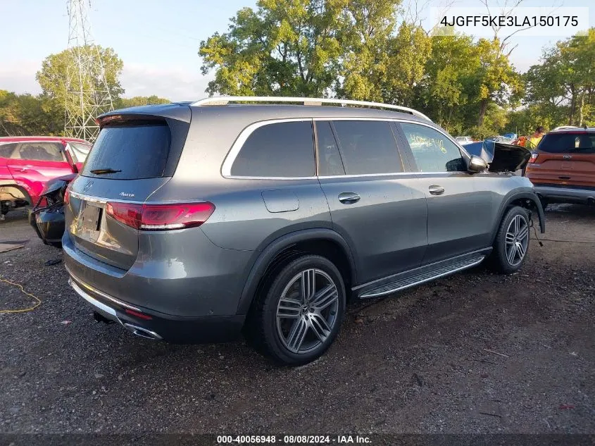 2020 Mercedes-Benz Gls 450 4Matic VIN: 4JGFF5KE3LA150175 Lot: 40056948