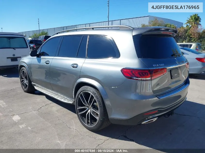 2020 Mercedes-Benz Gls 580 4Matic VIN: 4JGFF8GE5LA176965 Lot: 40107588