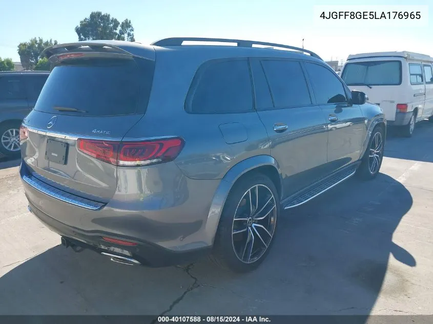 2020 Mercedes-Benz Gls 580 4Matic VIN: 4JGFF8GE5LA176965 Lot: 40107588