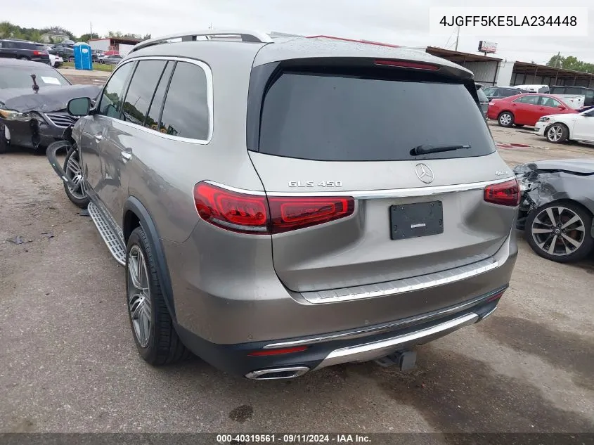 2020 Mercedes-Benz Gls 450 450 4Matic VIN: 4JGFF5KE5LA234448 Lot: 40319561