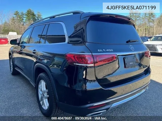 2020 Mercedes-Benz Gls 450 4Matic VIN: 4JGFF5KE5LA071199 Lot: 40478687