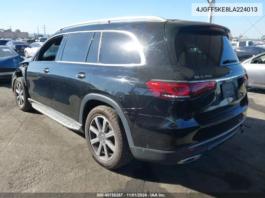 2020 Mercedes-Benz Gls 450 4Matic VIN: 4JGFF5KE8LA224013 Lot: 40755267