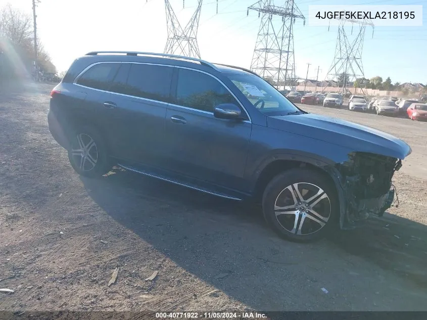 2020 Mercedes-Benz Gls 450 4Matic VIN: 4JGFF5KEXLA218195 Lot: 40771922