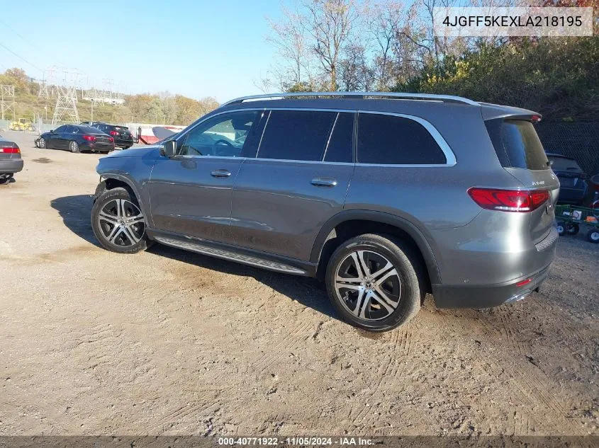 2020 Mercedes-Benz Gls 450 4Matic VIN: 4JGFF5KEXLA218195 Lot: 40771922