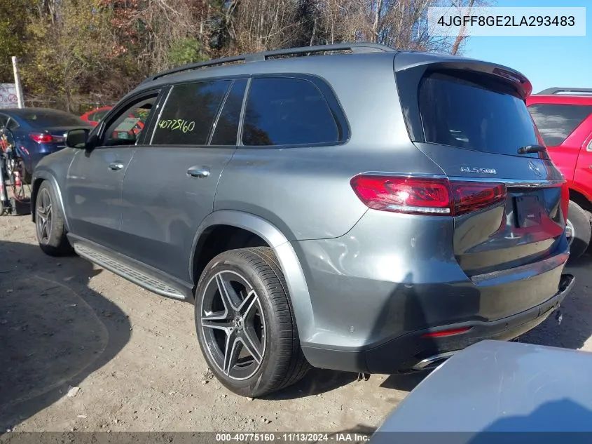 2020 Mercedes-Benz Gls 580 4Matic VIN: 4JGFF8GE2LA293483 Lot: 40775160