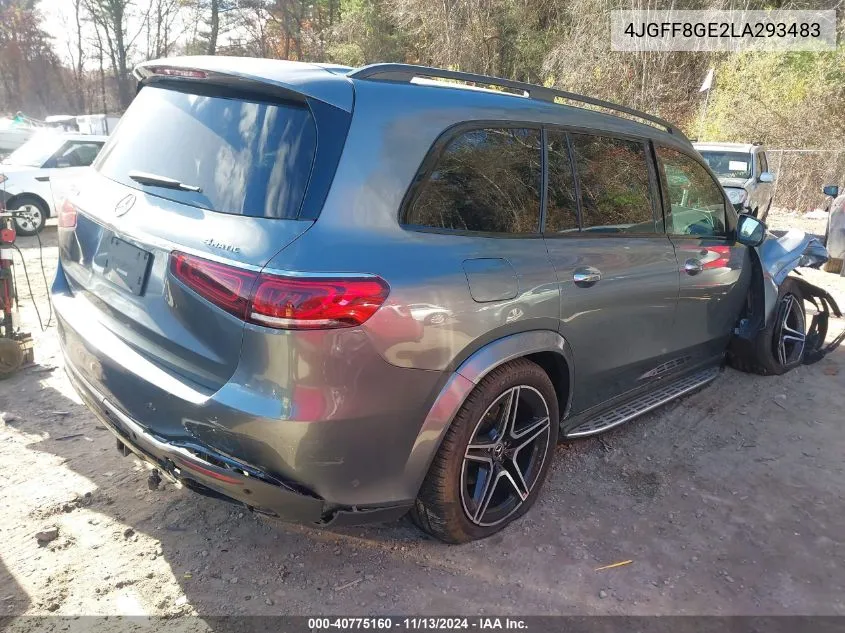 2020 Mercedes-Benz Gls 580 4Matic VIN: 4JGFF8GE2LA293483 Lot: 40775160