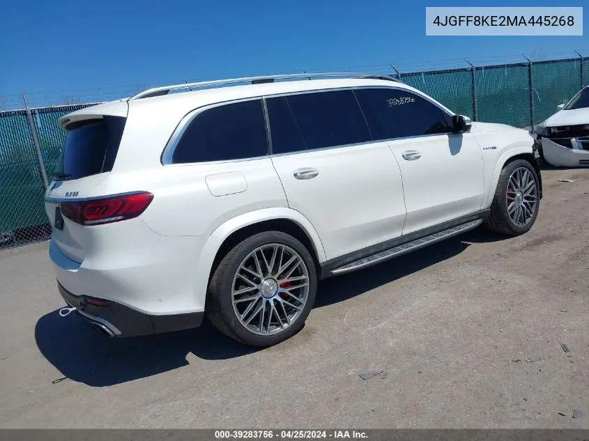 2021 Mercedes-Benz Amg Gls 63 4Matic VIN: 4JGFF8KE2MA445268 Lot: 39283756