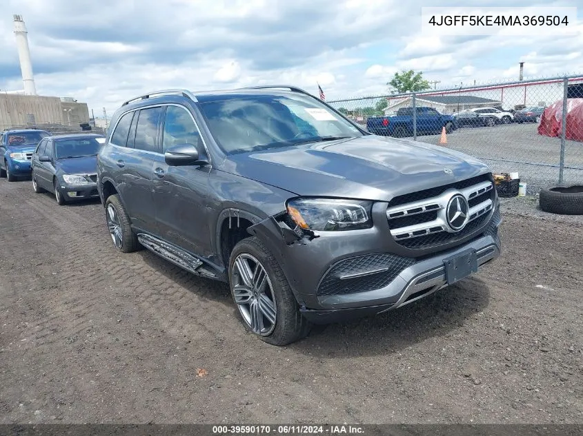 2021 Mercedes-Benz Gls 450 4Matic VIN: 4JGFF5KE4MA369504 Lot: 39590170