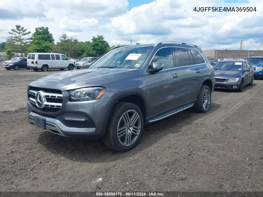 2021 Mercedes-Benz Gls 450 4Matic VIN: 4JGFF5KE4MA369504 Lot: 39590170