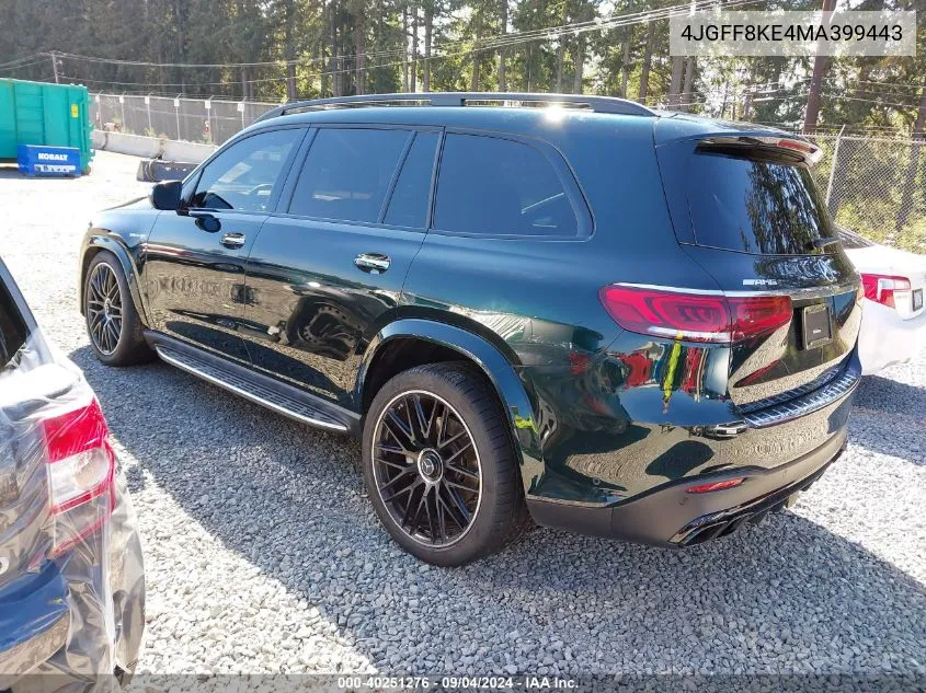 2021 Mercedes-Benz Amg Gls 63 4Matic VIN: 4JGFF8KE4MA399443 Lot: 40251276