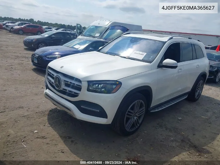 2021 Mercedes-Benz Gls 450 4Matic VIN: 4JGFF5KE0MA365627 Lot: 40410488