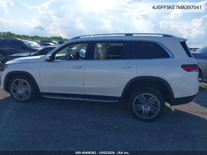 2021 Mercedes-Benz Gls 450 4Matic VIN: 4JGFF5KE7MA357041 Lot: 40486362