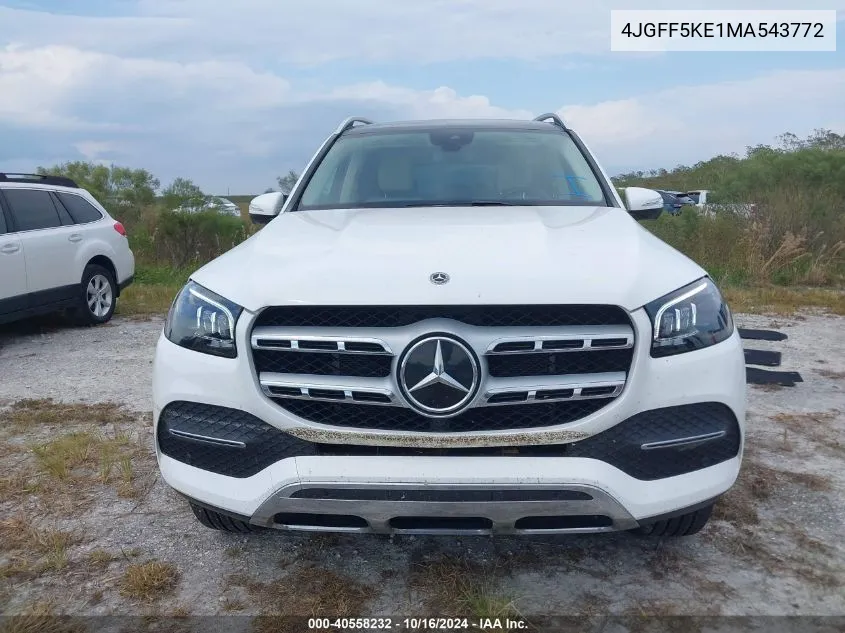 2021 Mercedes-Benz Gls 450 4Matic VIN: 4JGFF5KE1MA543772 Lot: 40558232