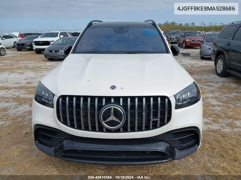 2021 Mercedes-Benz Amg Gls 63 63 Amg 4Matic VIN: 4JGFF8KE8MA528686 Lot: 40610084