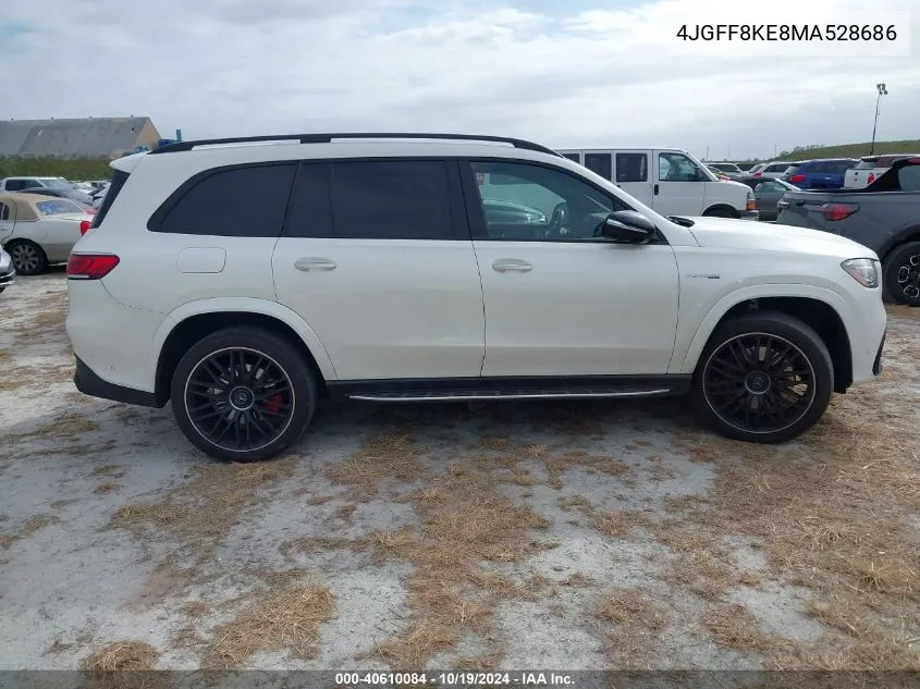 2021 Mercedes-Benz Amg Gls 63 63 Amg 4Matic VIN: 4JGFF8KE8MA528686 Lot: 40610084