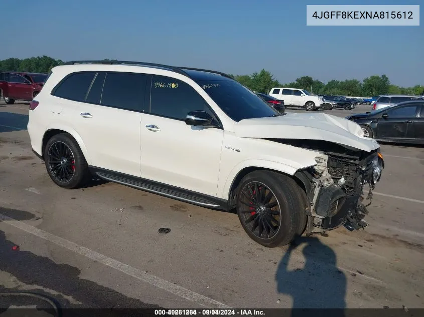 2022 Mercedes-Benz Amg Gls 63 4Matic VIN: 4JGFF8KEXNA815612 Lot: 40281264