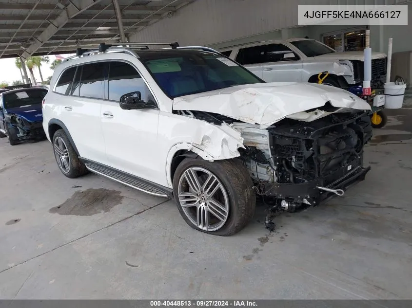 2022 Mercedes-Benz Gls 450 4Matic VIN: 4JGFF5KE4NA666127 Lot: 40448513