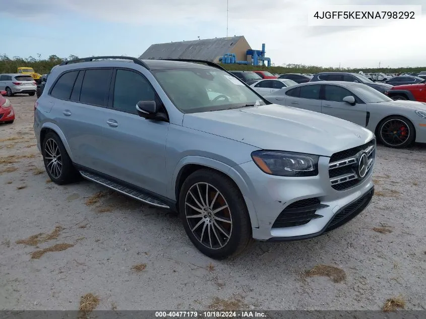 2022 Mercedes-Benz Gls 450 4Matic VIN: 4JGFF5KEXNA798292 Lot: 40477179