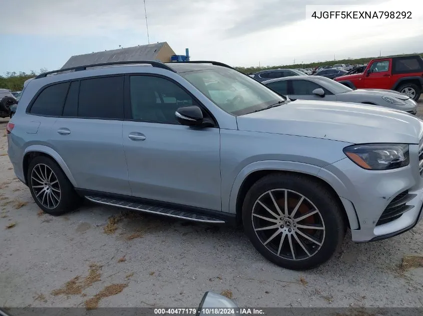 2022 Mercedes-Benz Gls 450 4Matic VIN: 4JGFF5KEXNA798292 Lot: 40477179