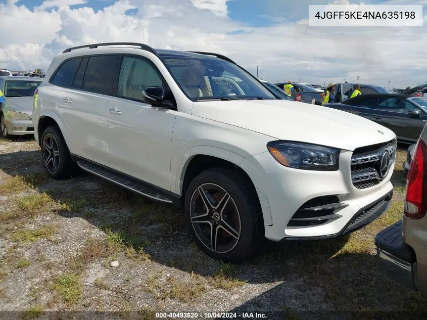 2022 Mercedes-Benz Gls 450 4Matic VIN: 4JGFF5KE4NA635198 Lot: 40493620