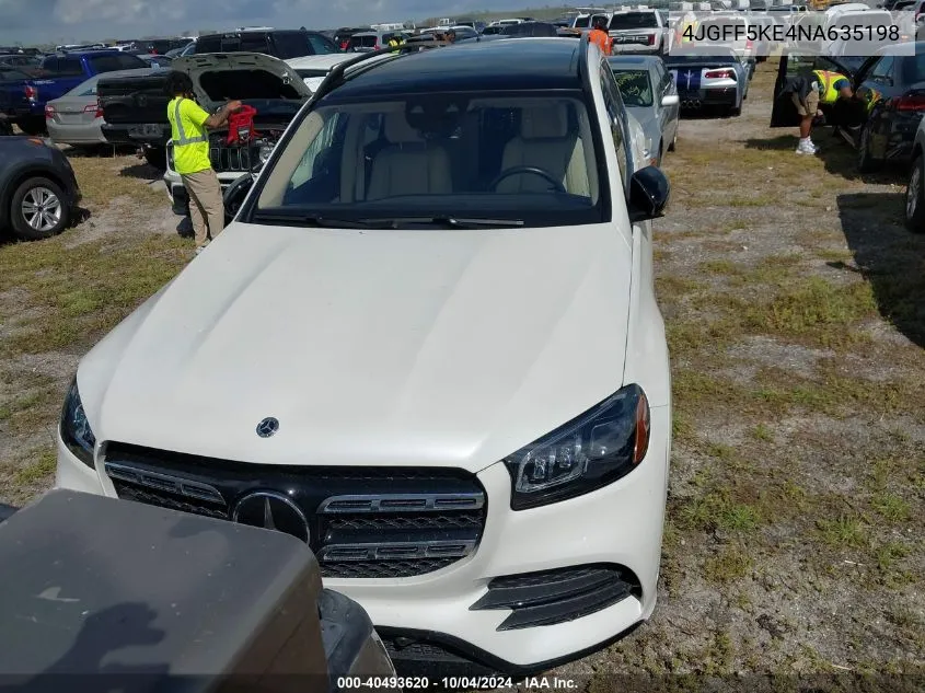 2022 Mercedes-Benz Gls 450 4Matic VIN: 4JGFF5KE4NA635198 Lot: 40493620