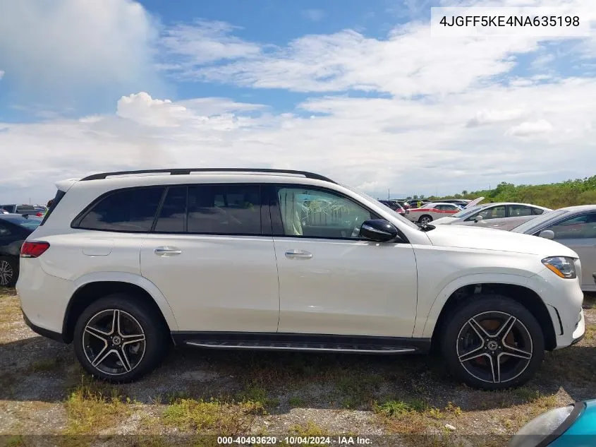 2022 Mercedes-Benz Gls 450 4Matic VIN: 4JGFF5KE4NA635198 Lot: 40493620