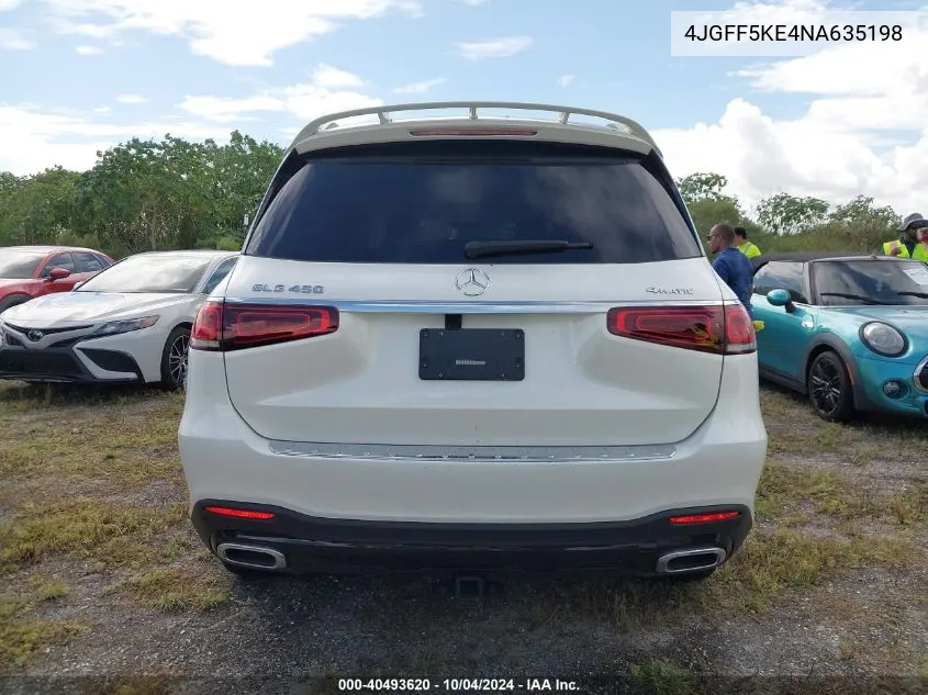 2022 Mercedes-Benz Gls 450 4Matic VIN: 4JGFF5KE4NA635198 Lot: 40493620