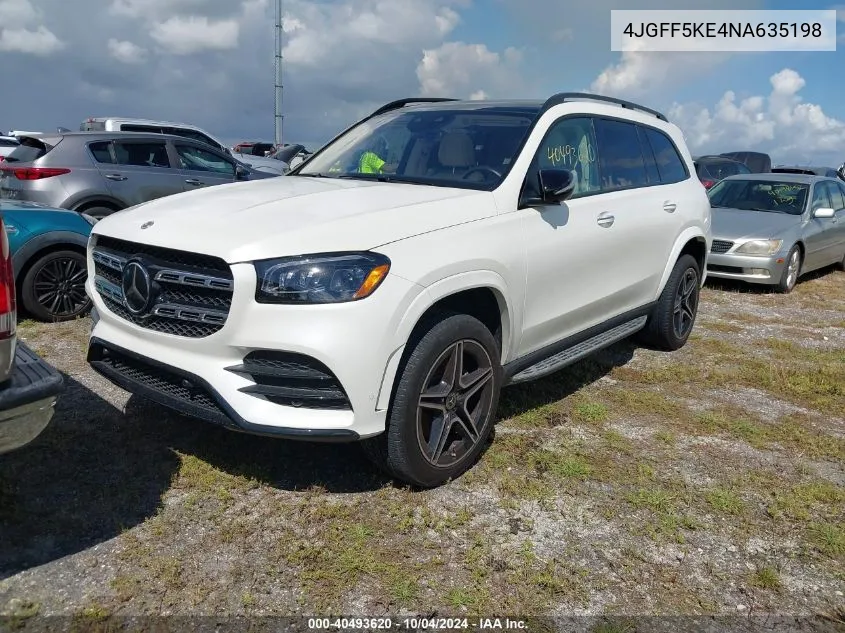 2022 Mercedes-Benz Gls 450 4Matic VIN: 4JGFF5KE4NA635198 Lot: 40493620