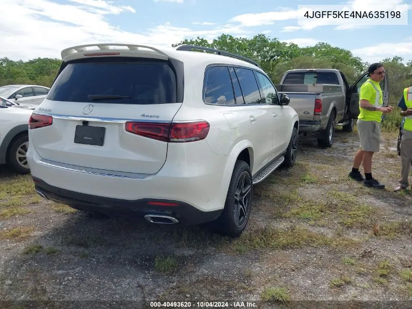 2022 Mercedes-Benz Gls 450 4Matic VIN: 4JGFF5KE4NA635198 Lot: 40493620