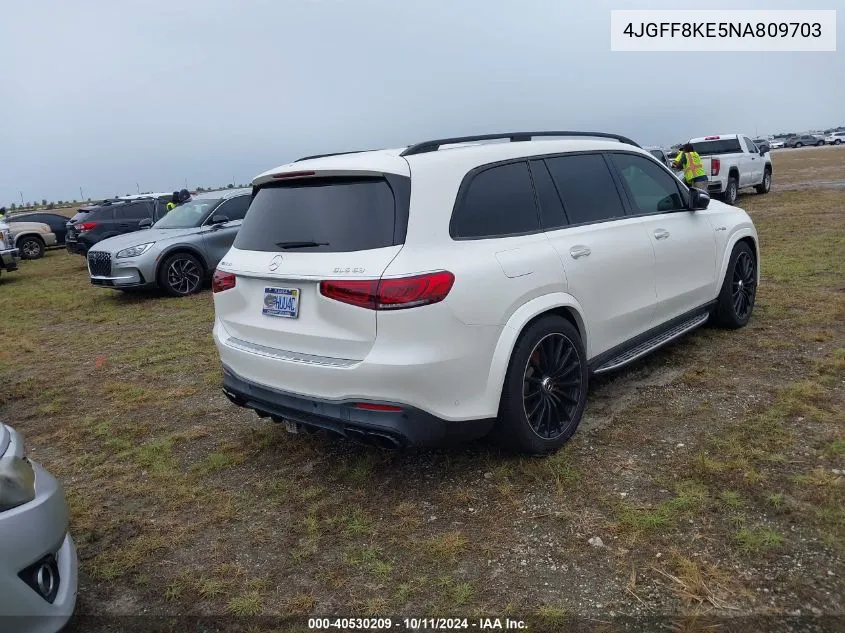 2022 Mercedes-Benz Amg Gls 63 4Matic VIN: 4JGFF8KE5NA809703 Lot: 40530209