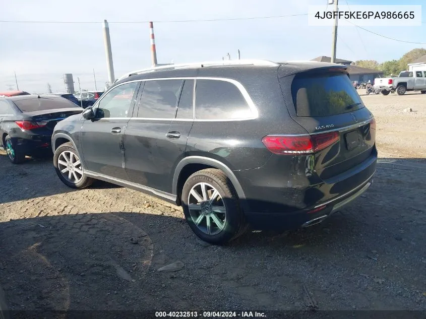 2023 Mercedes-Benz Gls 450 4Matic VIN: 4JGFF5KE6PA986665 Lot: 40232513