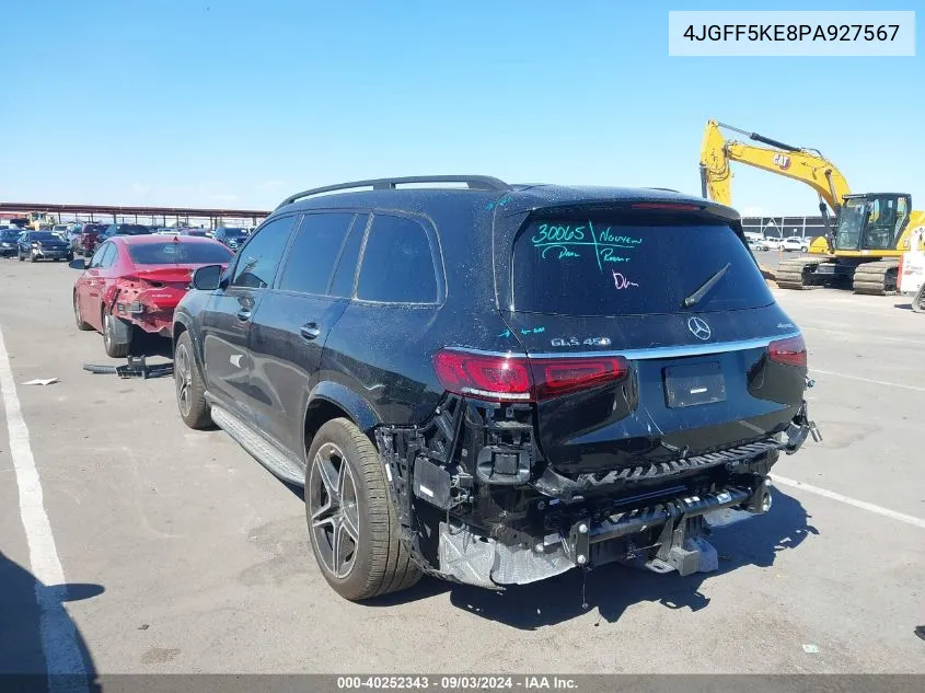 2023 Mercedes-Benz Gls 450 4Matic VIN: 4JGFF5KE8PA927567 Lot: 40252343