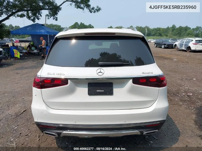 2024 Mercedes-Benz Gls 450 4Matic VIN: 4JGFF5KE5RB235960 Lot: 40062277