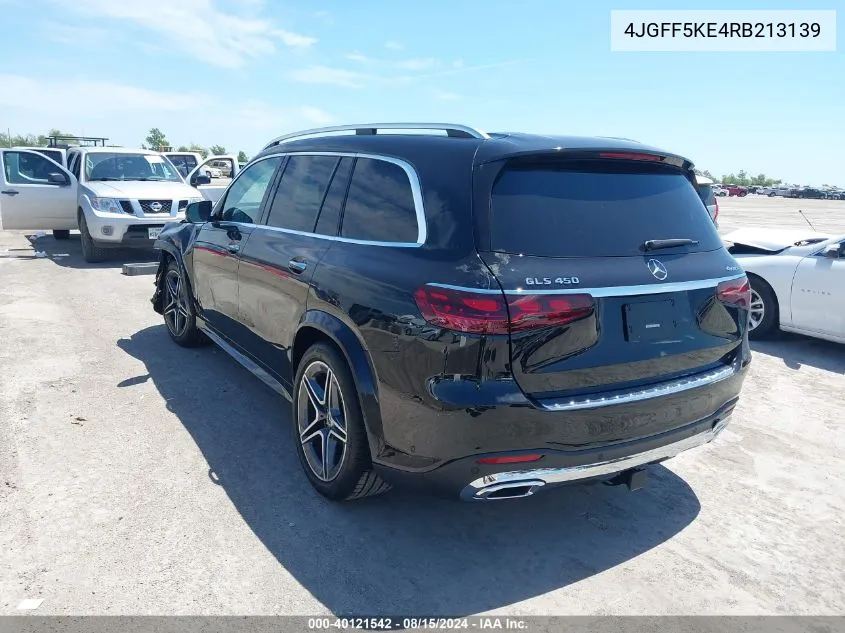 2024 Mercedes-Benz Gls 450 4Matic VIN: 4JGFF5KE4RB213139 Lot: 40121542