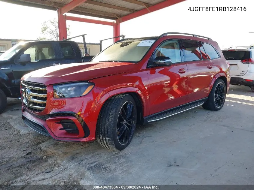 2024 Mercedes-Benz Gls 580 4Matic VIN: 4JGFF8FE1RB128416 Lot: 40473584