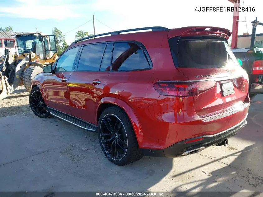 2024 Mercedes-Benz Gls 580 4Matic VIN: 4JGFF8FE1RB128416 Lot: 40473584